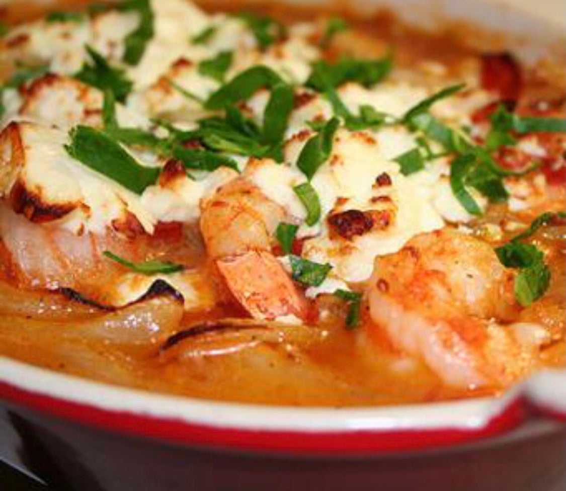 349.Garides saganaki